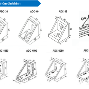 Ke Góc Vuông Nhôm định Hình