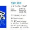 Nhôm định Hình-20x40