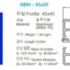 Nhôm định Hình-45x45