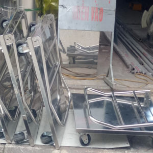 Xe đẩy hàng inox 5 S1