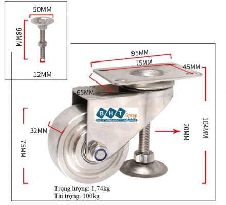 Bánh xe kết hợp chân tăng chỉnh YSD-BXG00 10 O1cn01ffxdxo1nvywtqp2qm_!!1041025095